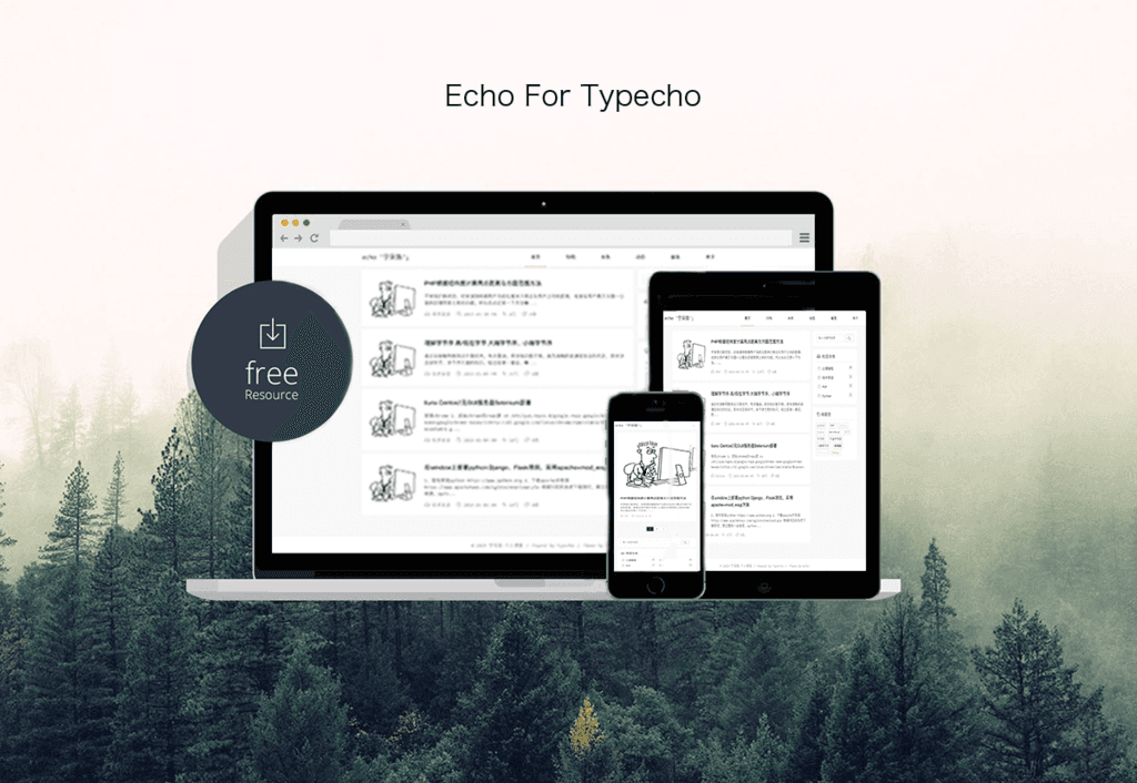 一款开源的Typecho 主题：Echo-李峰博客